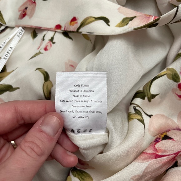 NEW Sofia The Label Forever Slip Midi Long Dress White Magnolia Size AU 8 US 4 - Picture 8 of 10